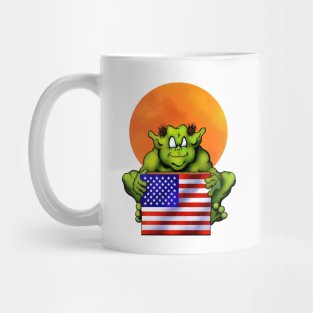 No Slogan Trollord American Flag Mug